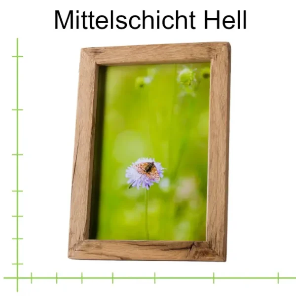 Bilderrahmen nach Maß - Altholz Eiche Mittelschicht Hell