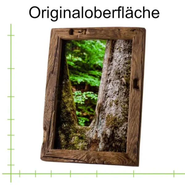 Bilderrahmen nach Maß - Altholz Eiche Originaloberfläche