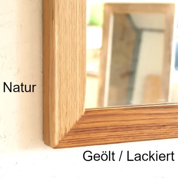Spiegel Eiche Massiv natur, geölt oder lackiert