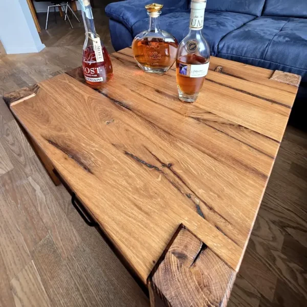 Couchtisch Altholz Eiche Rustikal