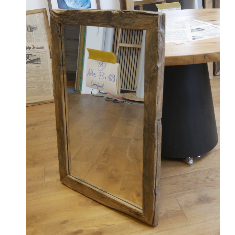 2 Stk. Altholz Eiche Spiegel 73x103 cm – Bild 5