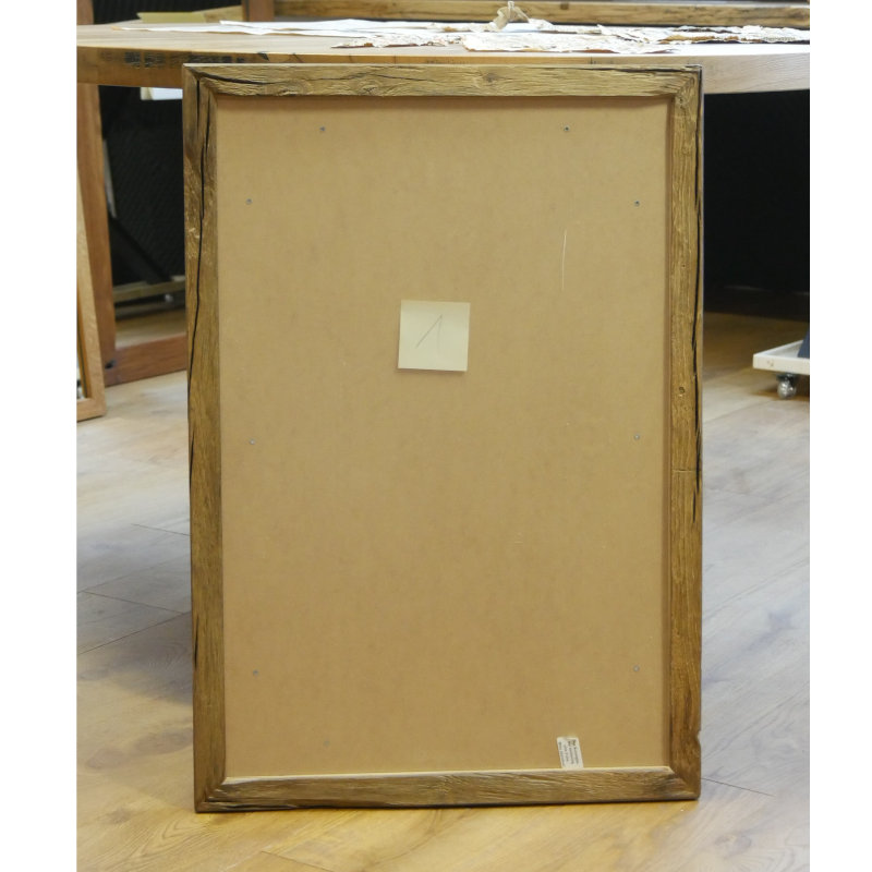 2 Stk. Altholz Bilderrahmen Eiche Original 50x75 cm – Bild 2