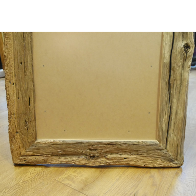 2 Stk. Altholz Bilderrahmen Eiche Originalaußenkante 50x60 cm – Bild 5