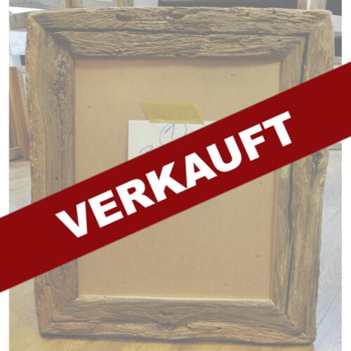 2 Stk. Altholz Bilderrahmen Eiche Originalaußenkante 50x60 cm