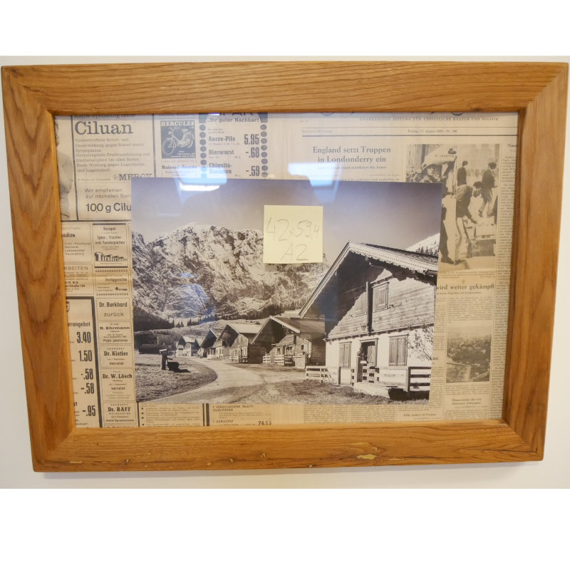 Bilderrahmen Eiche Massiv Hell geölt 42x59,4 cm A2 – Bild 3