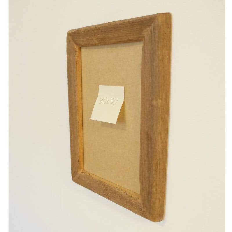 Altholz Bilderrahmen Eiche Originalaußenkante 20x30 cm – Bild 3