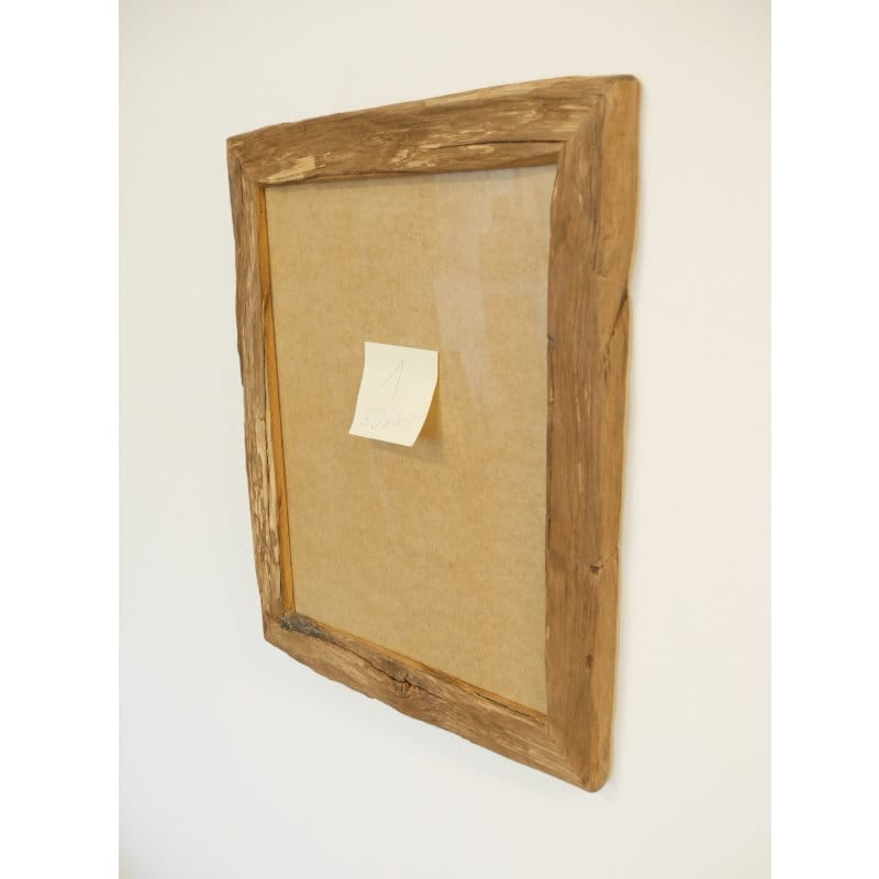 3 Stk. Altholz Bilderrahmen Eiche Originalaußenkante 30x40 cm – Bild 5
