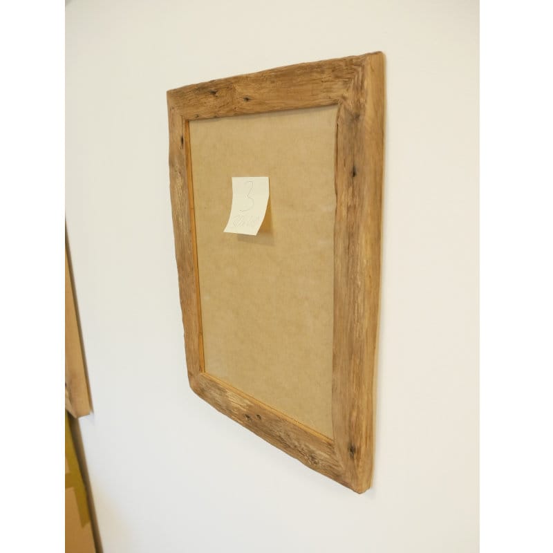 3 Stk. Altholz Bilderrahmen Eiche Originalaußenkante 30x40 cm – Bild 9